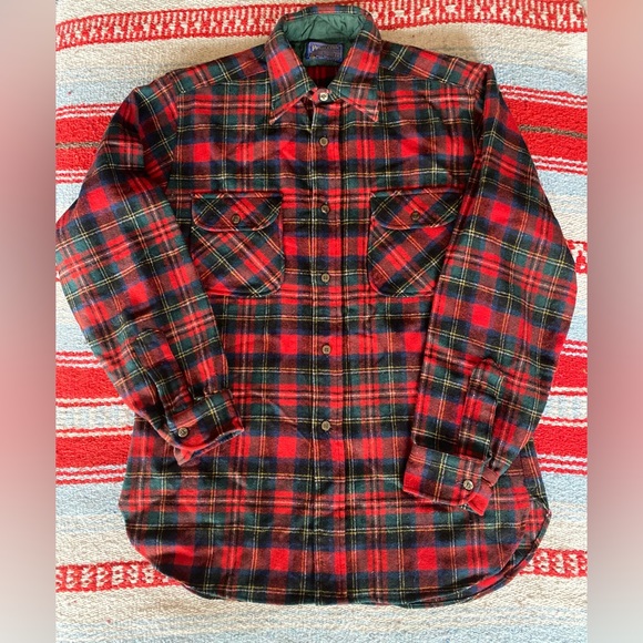 VTG 60’s Pendleton Prince Charles Edward Stewart Tartan Print. Size M. - Picture 6 of 12